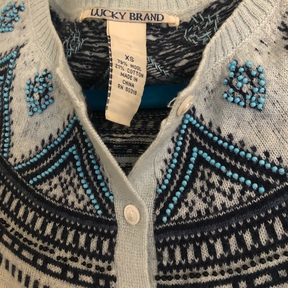 Lucky brand beaded cardigan - Picture 2 of 3